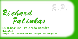 richard palinkas business card