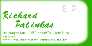 richard palinkas business card